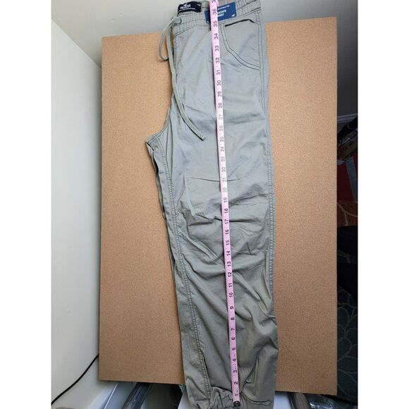 NWT Hollister Women's SM Green‎ Adjustable-Rise Parachute Baggy Pant - Picture 11 of 12